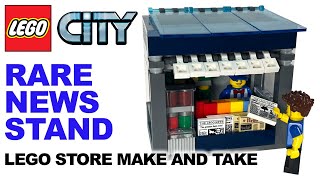 Rare Lego Newsstand  set 5007867 from Lego store make and take event [upl. by Airetnuhs]