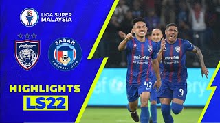 Johor Darul Tazim 30 Sabah FC  Liga Super 2022 Highlights [upl. by Anifur]