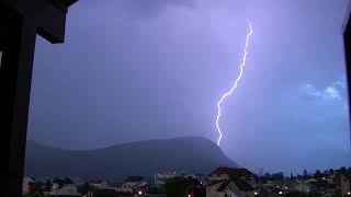 Lyn og Torden Vestnes Tresfjord  Lightning and Thunder [upl. by Naxela]