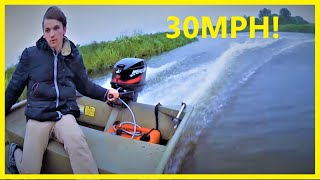 25 Hp Mercury 2 Stroke  Jon Boat [upl. by Pinto]