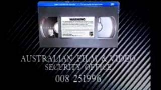 Australian Home Video Anti Piracy Advices [upl. by Rialc]