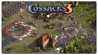 Cossack 3 First look Gameplay  Russian campaign 1 [upl. by Coney319]