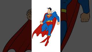 Superman cartoon style made in KritaOrgPainting  The classics don’t need to be updated… [upl. by Eerehs309]