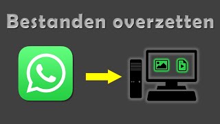 Afbeeldingen en Videos uit WhatsApp opslaan op de Computer [upl. by Nnybor230]