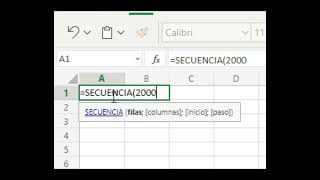 Función SECUENCIA Microsoft Excel 365 numeración consecutiva en una o múltiples columnas y filas [upl. by Alekat651]