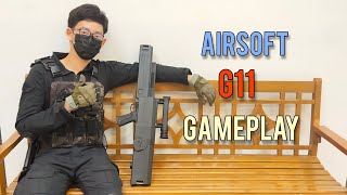 Airsoft G11 gameplay [upl. by Amilah]