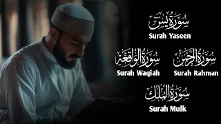 Surah Yaseen Yasin  Surah Rahman  Surah Waqiah  Surah Mulk  Beautiful Recitation [upl. by Eirbua974]