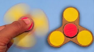 DIY Cardboard Paper Fidget Spinner  How To Make a Paperboard Fidget Spinner With Bearing [upl. by Yun79]