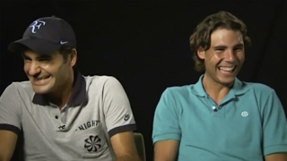 Roger Federer and Rafael Nadal laughing  Helium [upl. by Doreen]