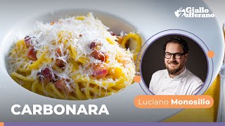 CARBONARA alla ROMANA CREMOSA la ricetta TRADIZIONALE dello chef Luciano Monosilio😍💛🥓🍴 [upl. by Kcirdet665]