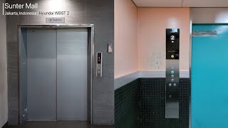 Chime Changed Modernized Hyundai Service Elevator at Sunter Mall Jakarta [upl. by Indihar]