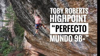 Toby Roberts Highpoint in Perfecto Mundo 9b TobyClimbing [upl. by Anayik]