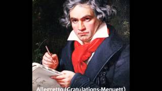 Ludwig van Beethoven  Allegretto GratulationsMenuett for Orchestra WoO 3 [upl. by Cailean]