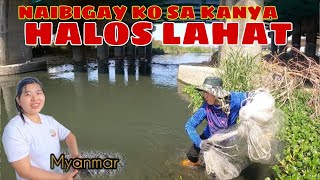 TINURUAN AKO NI PAPA RYAN SA PAGSALO NG LAMBAT  WITH DALAGANG MYANMAR [upl. by Romine]