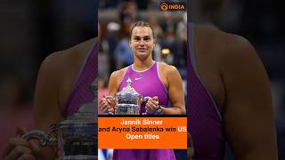 Jannik Sinner and Aryna Sabalenka win US Open titles [upl. by Odlavso]