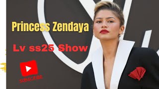 Princess Zendaya at LV SS25 fashion show  Zendaya updates zendayavideos Billboard [upl. by Kataway]