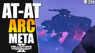 Helldivers 2  ATAT Walker ARC Thrower is Meta vs Automatons  Helldive Difficulty Full Clear [upl. by Mccreery]