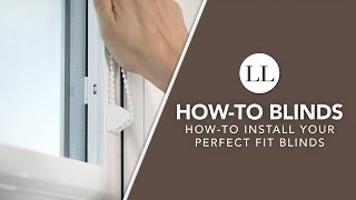 How to Assemble amp Install Your Perfect Fit Blinds  HowTo Blinds [upl. by Belia]