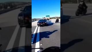 Big Biker Group Run From State Troopers  archurrito on IG motorcycle bikelife cop [upl. by Aciria125]