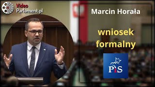 Marcin Horała ws odwołania Pauliny Matysiak [upl. by Fabiola]