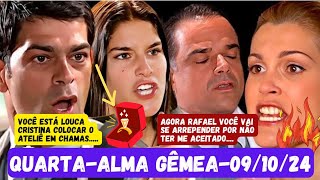 Alma Gêmea AO VIVO 091024QuartaFeira Capitulo de Hoje Novela da globo ao vivo [upl. by Breeze902]