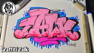 How to draw Graffiti TALK  style Agn  NOV24 [upl. by Aseena]