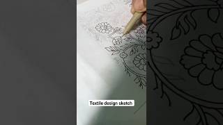 Textile design sketch textiledesign design shortvideo [upl. by Ieluuk]