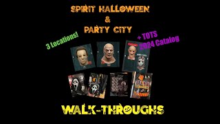 Spirit Halloween amp Party City Walkthroughs 2024 amp TOTS 2024 new catalog [upl. by Aleacin403]