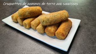 Croquettes de pommes de terre aux saucisses recette rapide et facile [upl. by Roma95]