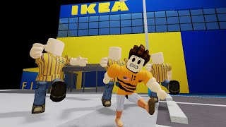 Kena Kejar Dengan Pekerja Ikea Tiada Muka SCP3008 but its 100 players Roblox Malaysia [upl. by Larue269]