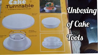 Unboxing and Review of the Cake Decorating Turntable [upl. by Isdnyl150]