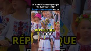 La laïcité dans lécole publique loi du 28 mars 1882  Époque contemporaine  Partie 53  Histoire [upl. by Carlen]