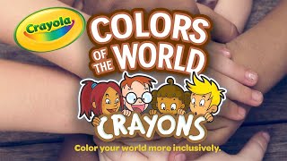 Crayola Colors of the World Skin Tone Crayons amp TrueSelfie  Crayola [upl. by Dirfliw79]