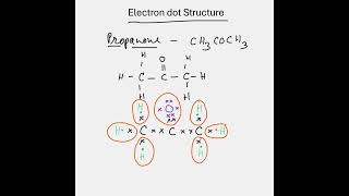 Electron dot Structure of Propanone class 10th Chemistry [upl. by Viki]