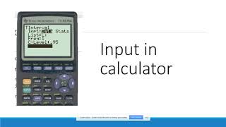 Example of TInterval using Calculator [upl. by Lundberg]