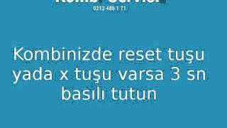 Kombi Reset Atma Nasıl Yapılır  Kombi Reset Atma [upl. by Leiruh]