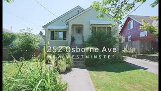 252 Osborne Ave New Westminster BC  The Garbutt  Dumas Real Estate Team [upl. by Fredericka]