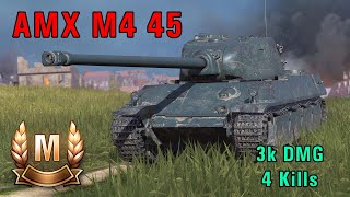 World of Tanks  AMX M4 45  Ace Tanker  Siegfried Line [upl. by Aldric]