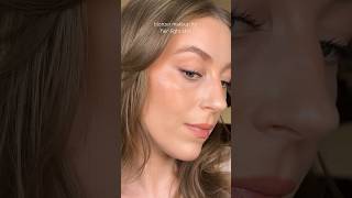 Glowy Natural Blonzer Makeup for Fair Skin ✨ makeup makeuptutorial [upl. by Sorgalim]