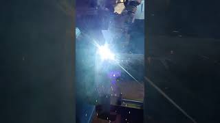 TUBEPLATE ROBOTIC WELDING WITH POSITIONER weldingrobottubeplatewelding [upl. by Vigor]