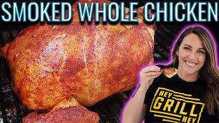 BEAUTIFUL SIMPLE Smoked Whole Chicken  How To [upl. by Celinka121]