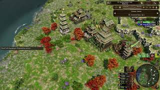 AOE3 DM 1v1  Japan vs Haude  Build Order OUA [upl. by Woolcott]