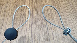 How to clamp grips steel wire Rope Loop 5 tricksgone viral videoloopideas [upl. by Erlond]