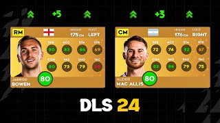 DLS 24  BIGGEST WINTER RATING UPGRADES 😱🔥 ft Bowen Yamal Garnacho [upl. by Alfonzo]