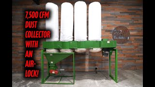 Dust Technologies DX200 20hp 7500 CFM Dust Collector WAirLock [upl. by Mcnelly]