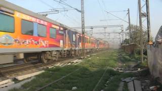 Kalka CWG Shatabdi with HOG WAP7 [upl. by Norad]