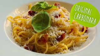 Spaghetti Carbonara 🍝 OriginalRezept 🇮🇹 [upl. by Aikehs510]