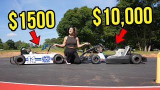 Cheap Dirt Oval Gokart Vs Road Course Race Kart [upl. by Airel]