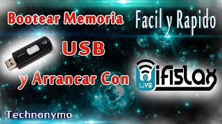 Como Bootear Wifislax Os y Arrancar Desde una Memoria Usb Facil y Rapido [upl. by Nesyrb]