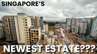 SINGAPORES NEWEST HDB ESTATE  Exploring Tengah New Town [upl. by Petunia]